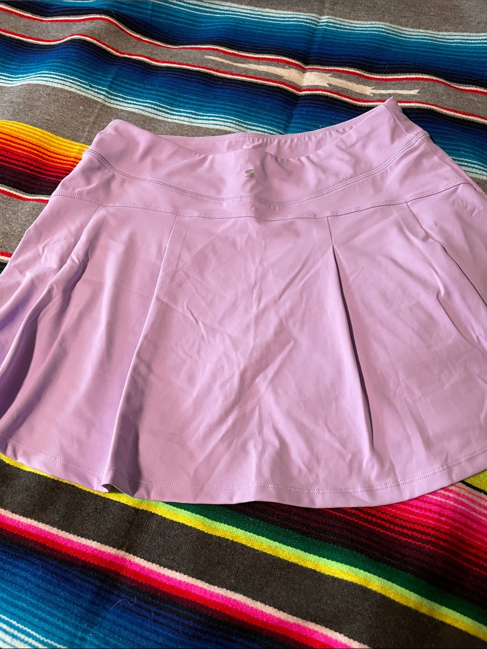 Women’s Lilac Skater Tennis Skirt with Pleats and built in boy shorts
